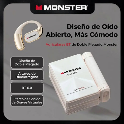 Auriculares Monster® Bluetooth Plegables 165H Open AC530